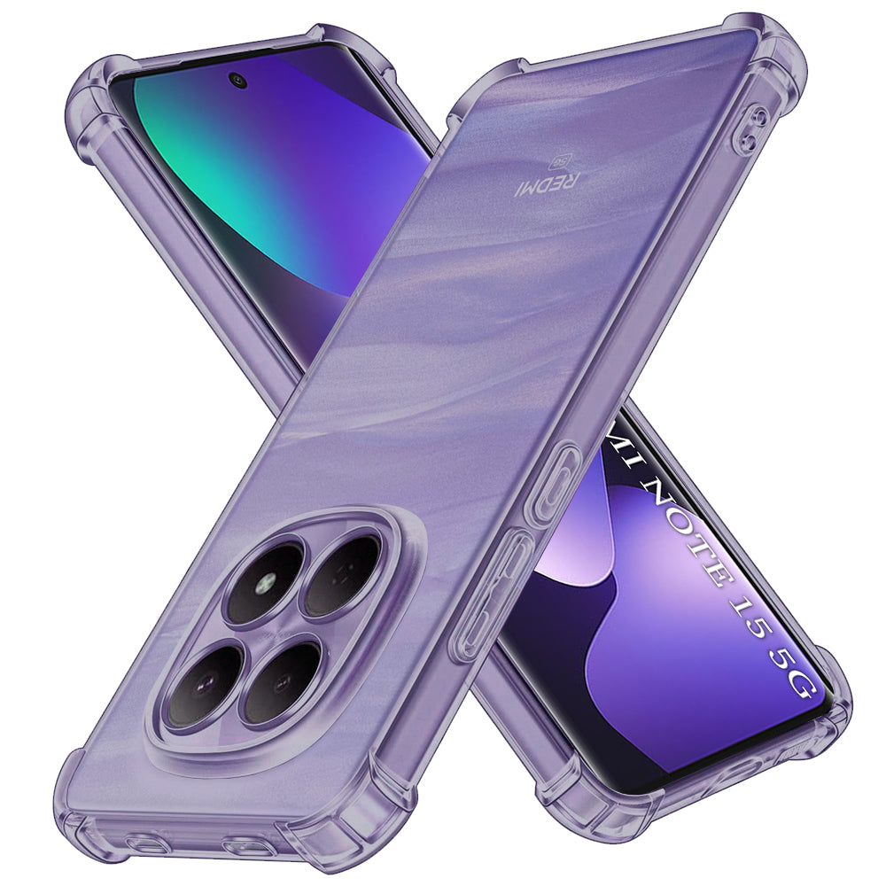 Deksel for Xiaomi Poco M8 / Redmi Note 15 5G / Note 15 4G, Techsuit, Støtsikker Klar, Røykfarget