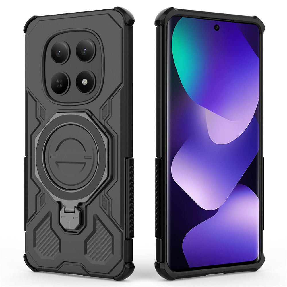 Deksel for Xiaomi Poco M8 / Redmi Note 15 5G, Techsuit, Carbon Shield Pro, Svart
