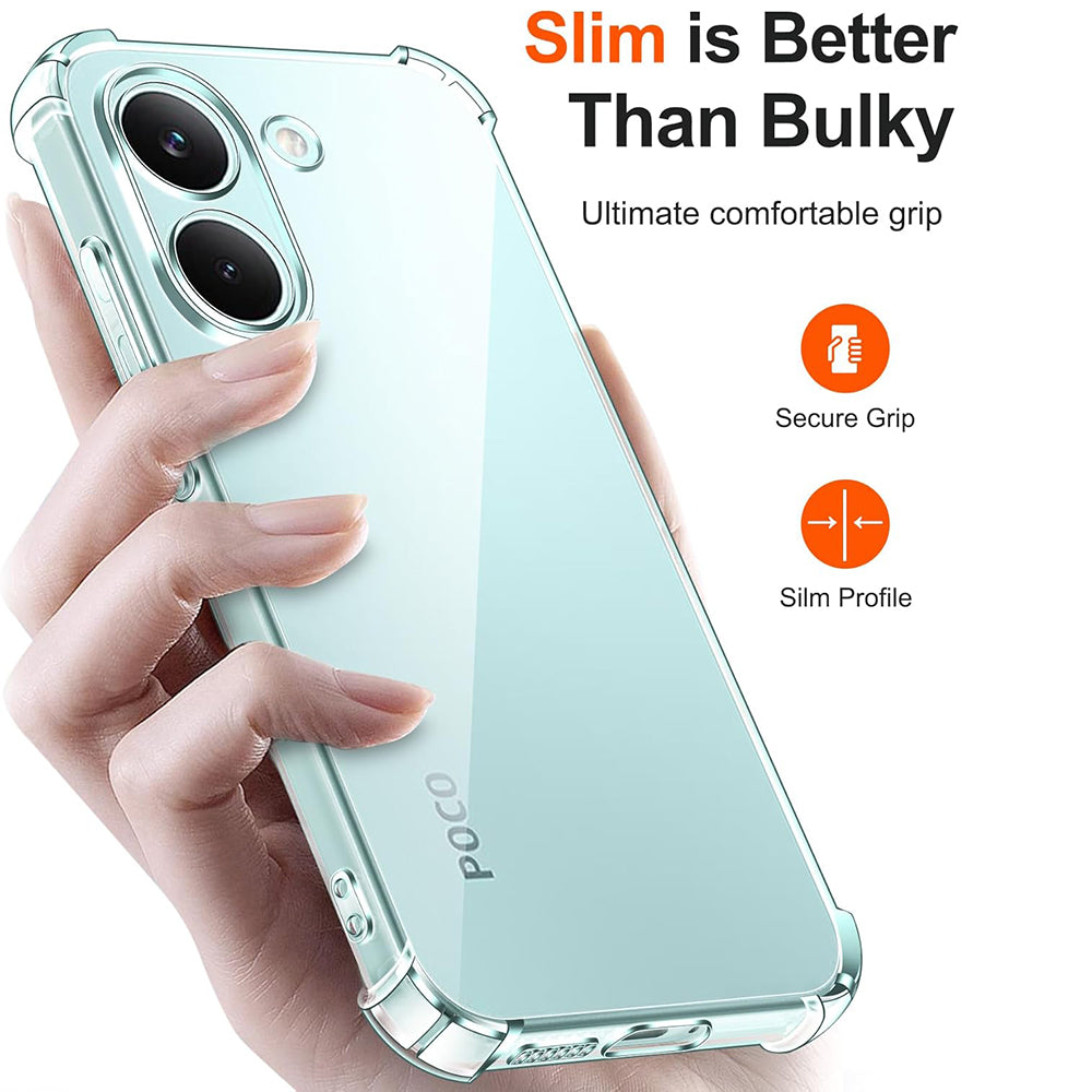 Deksel for Xiaomi Poco X8 Pro, Techsuit, Shockproof Clear, Gjennomsiktig