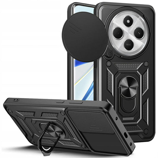 Etui til Xiaomi Poco C75 5G / C75 / Redmi 14C, Tech-Protect, CamShield Pro, Svart