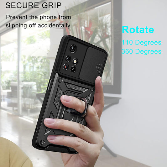Deksel for Xiaomi Redmi 10 2022 / 10 (2021), Techsuit, CamShield, Svart