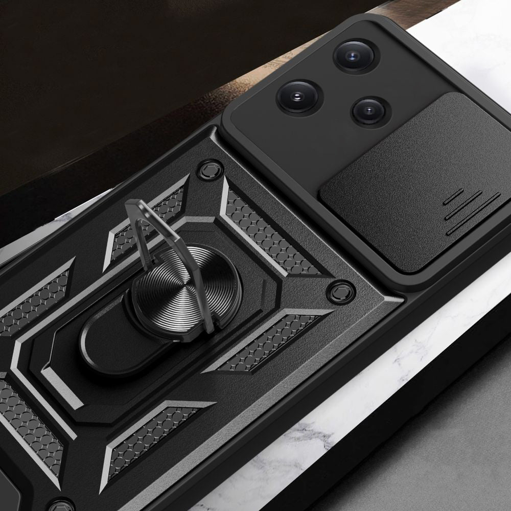 Deksel for Xiaomi Redmi 12 5G, Techsuit, CamShield, Svart
