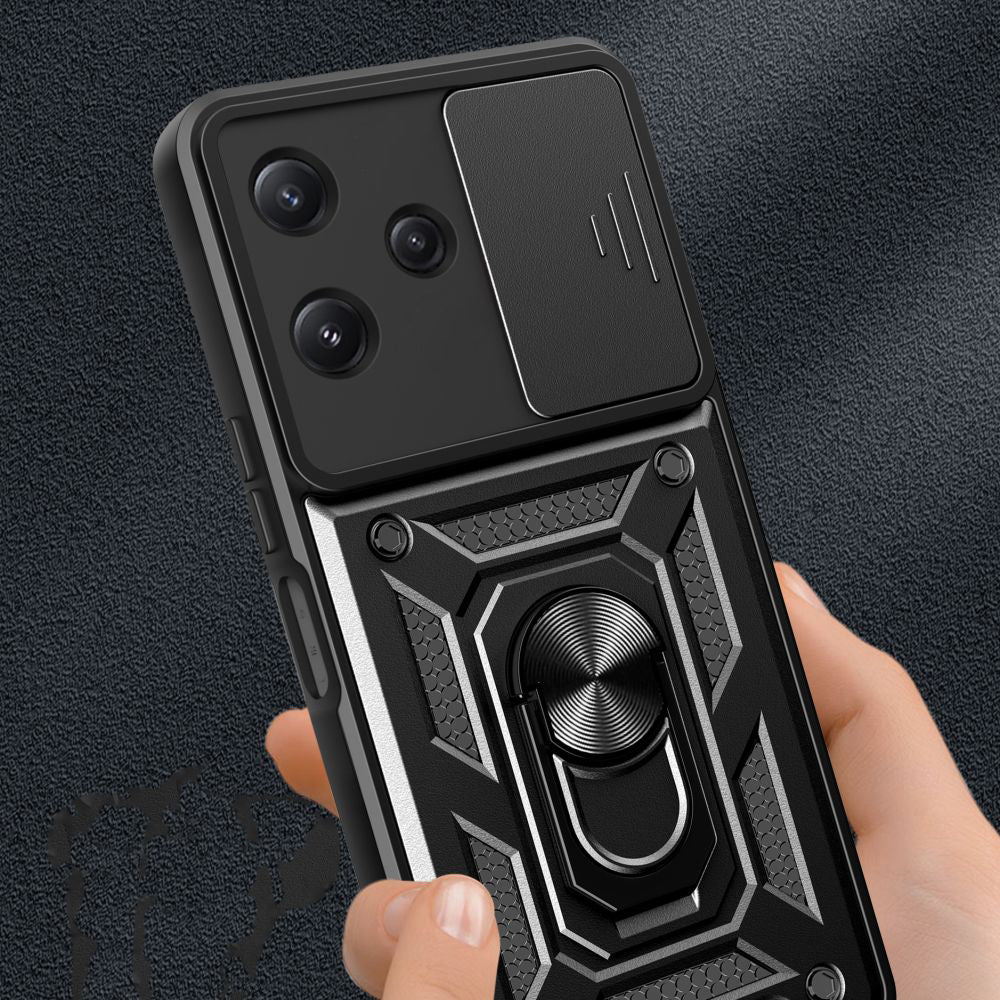 Deksel for Xiaomi Redmi 12 5G, Techsuit, CamShield, Svart