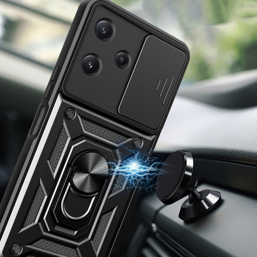 Deksel for Xiaomi Redmi 12 5G, Techsuit, CamShield, Svart