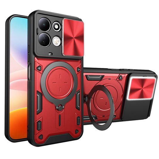 Deksel til Xiaomi Redmi 17 5G / 17 4G, Techsuit, CamGuard Pro, rød