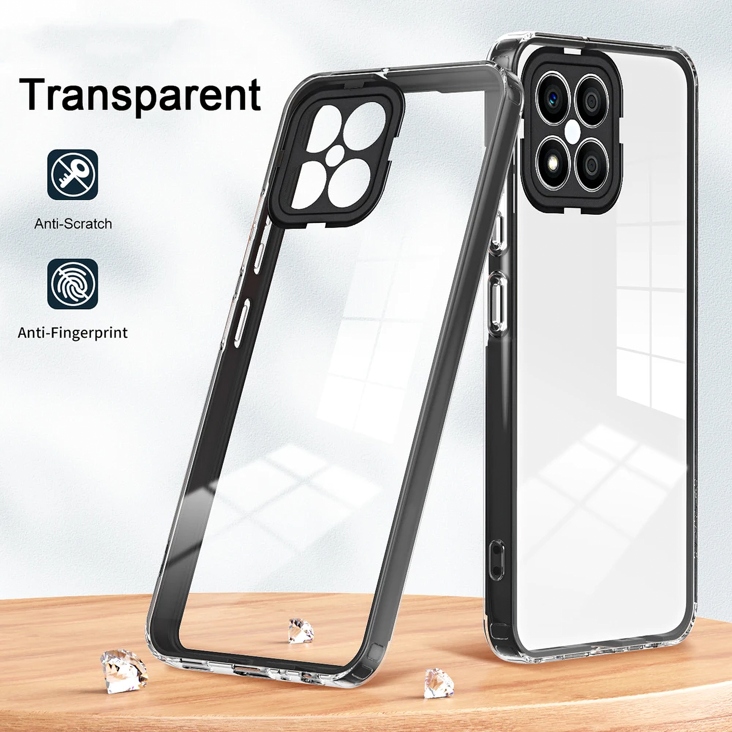 Etui til Xiaomi Poco C65 / Redmi 13C, OEM, Enviro Hybrid, Svart