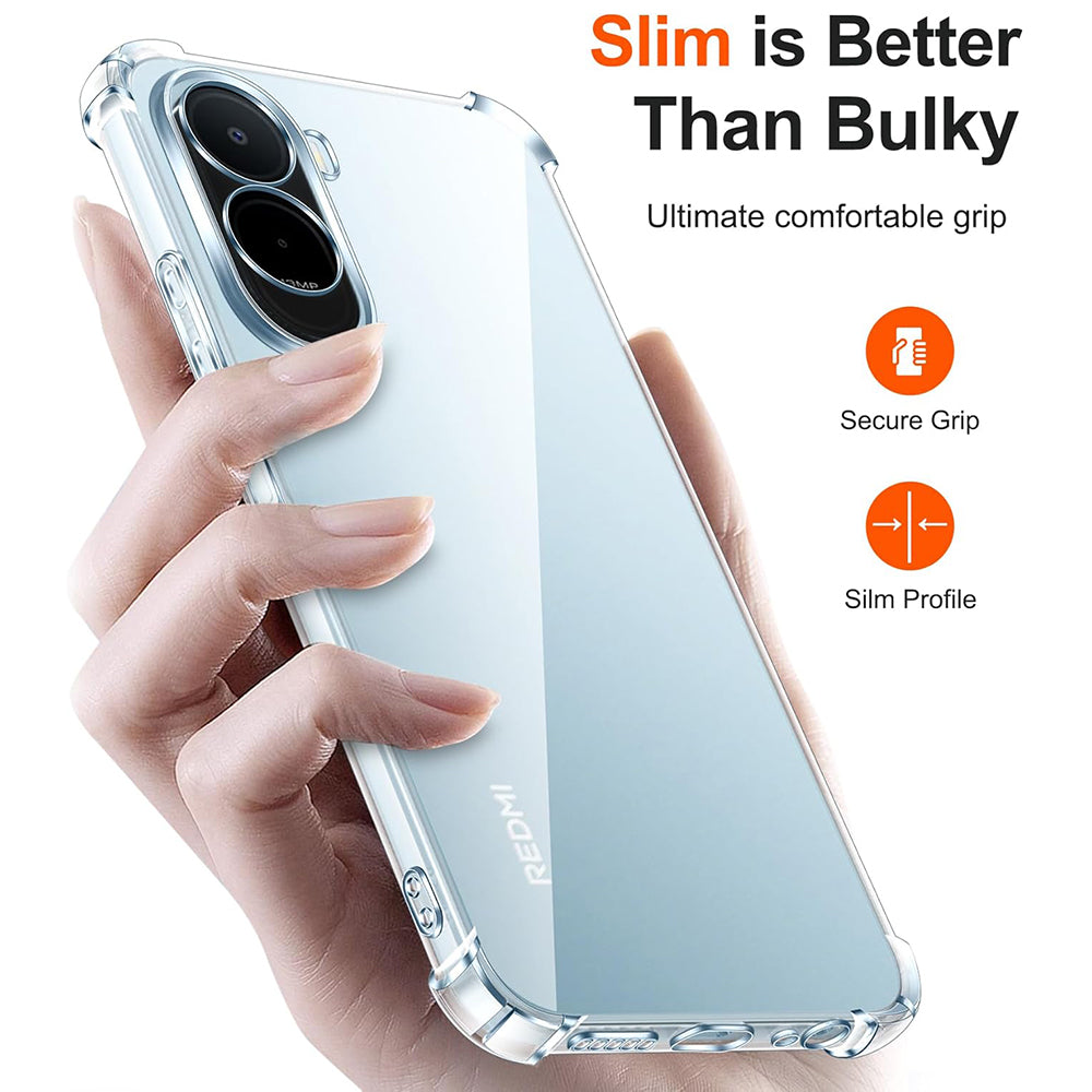 Deksel for Xiaomi Redmi A7 Pro 4G, Techsuit, Støtsikker Klar, Gjennomsiktig