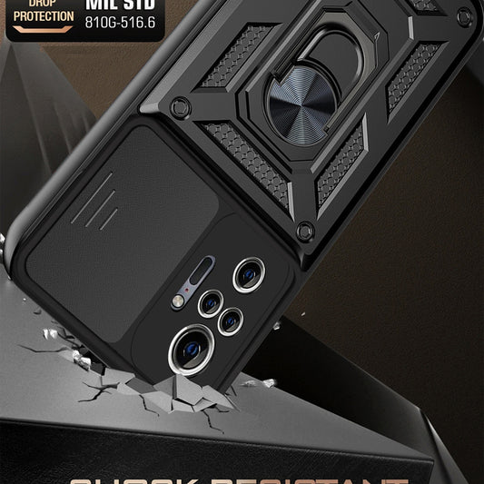 Deksel til Xiaomi Redmi Note 10 Pro Max / Note 10 Pro, Techsuit, CamShield, Svart