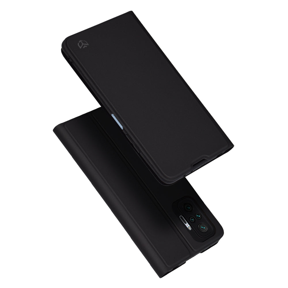 Deksel for Xiaomi Redmi Note 10 Pro Max / Note 10 Pro, Techsuit, Magskin Book, Svart