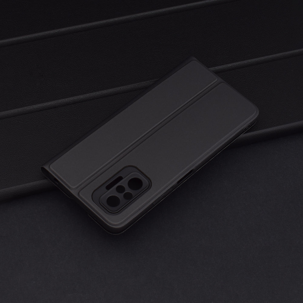 Deksel for Xiaomi Redmi Note 10 Pro Max / Note 10 Pro, Techsuit, Magskin Book, Svart