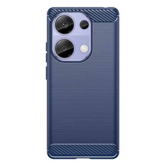 Deksel til Xiaomi Redmi Note 13 Pro 4G / Poco M6 Pro 4G, Techsuit, Karbon, Blå