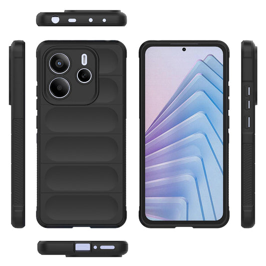 Deksel for Xiaomi Redmi Note 14 5G, Techsuit, Magic Shield, Svart