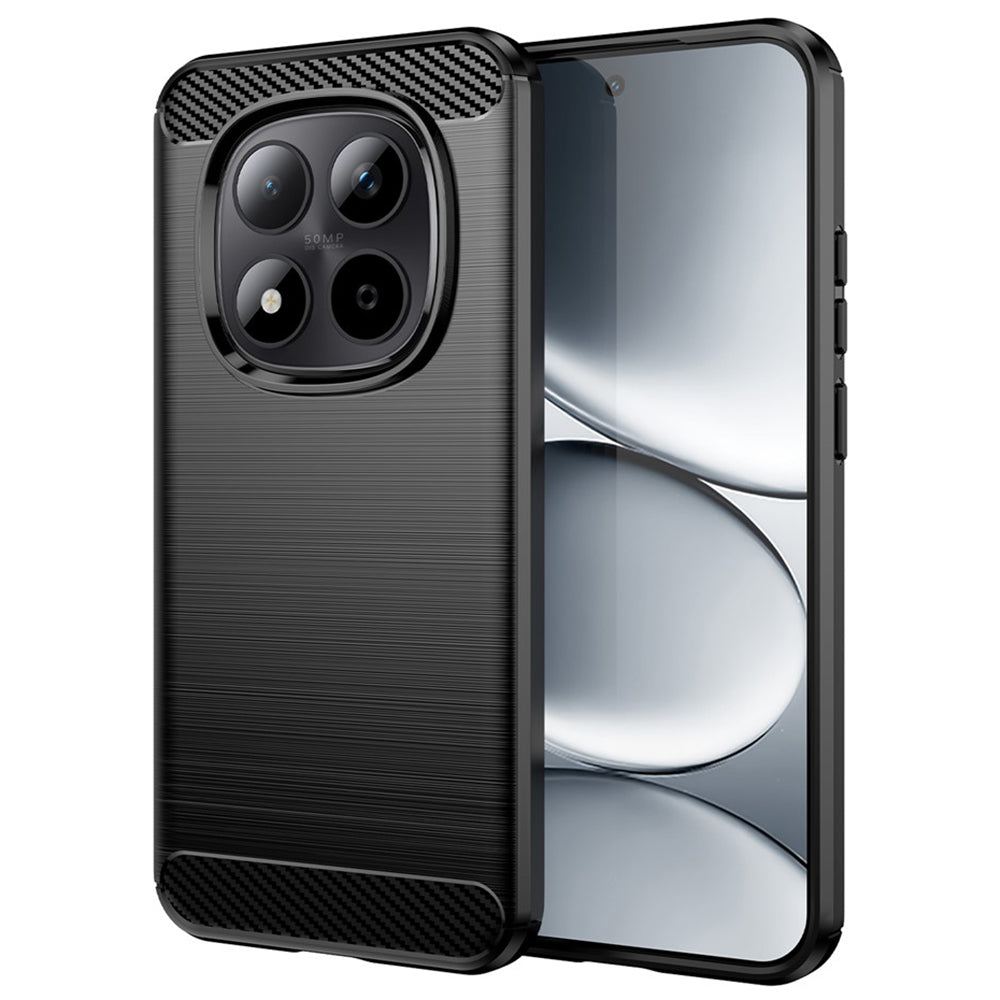 Deksel for Xiaomi Redmi Note 15 Pro 4G, Techsuit, Karbon, Svart
