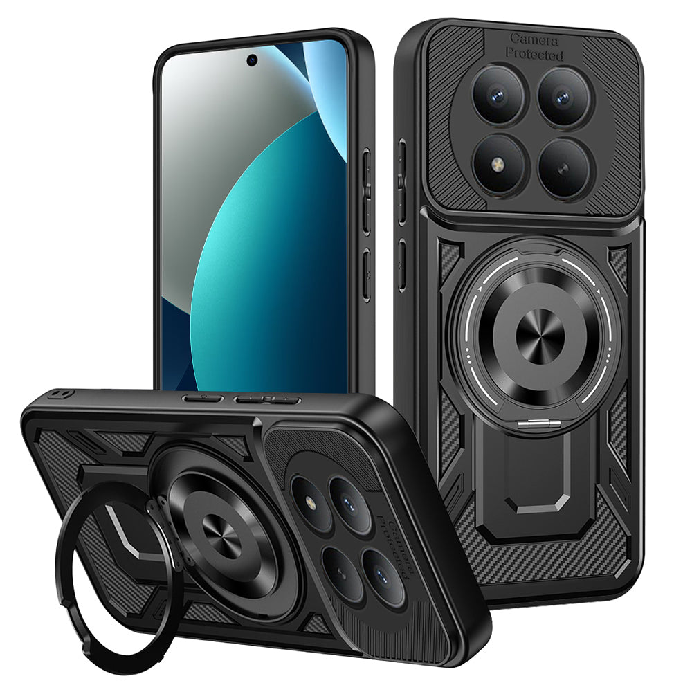 Deksel for Xiaomi Redmi Note 15 Pro 4G, Techsuit, RuggedCam, Svart