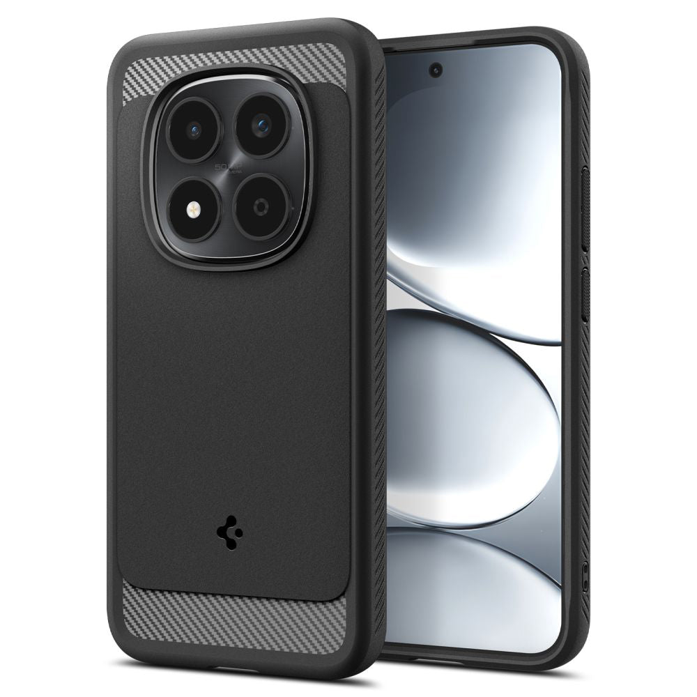 Deksel for Xiaomi Redmi Note 15 Pro 5G, Spigen, Rugged Armor, Matt Svart ACS10460