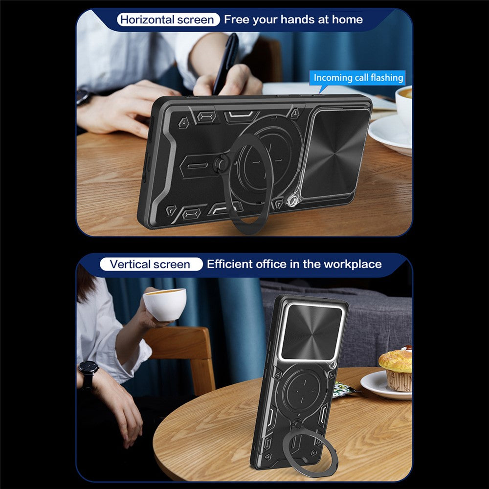 Deksel for Xiaomi Redmi Note 15 Pro 5G, Techsuit, CamGuard Pro, Svart