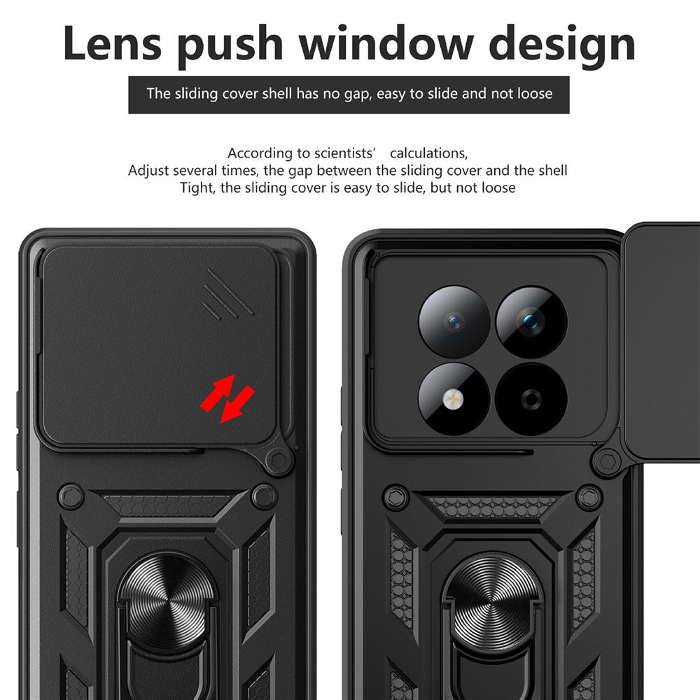 Deksel for Xiaomi Redmi Note 15 Pro 5G, Techsuit, CamShield, Svart