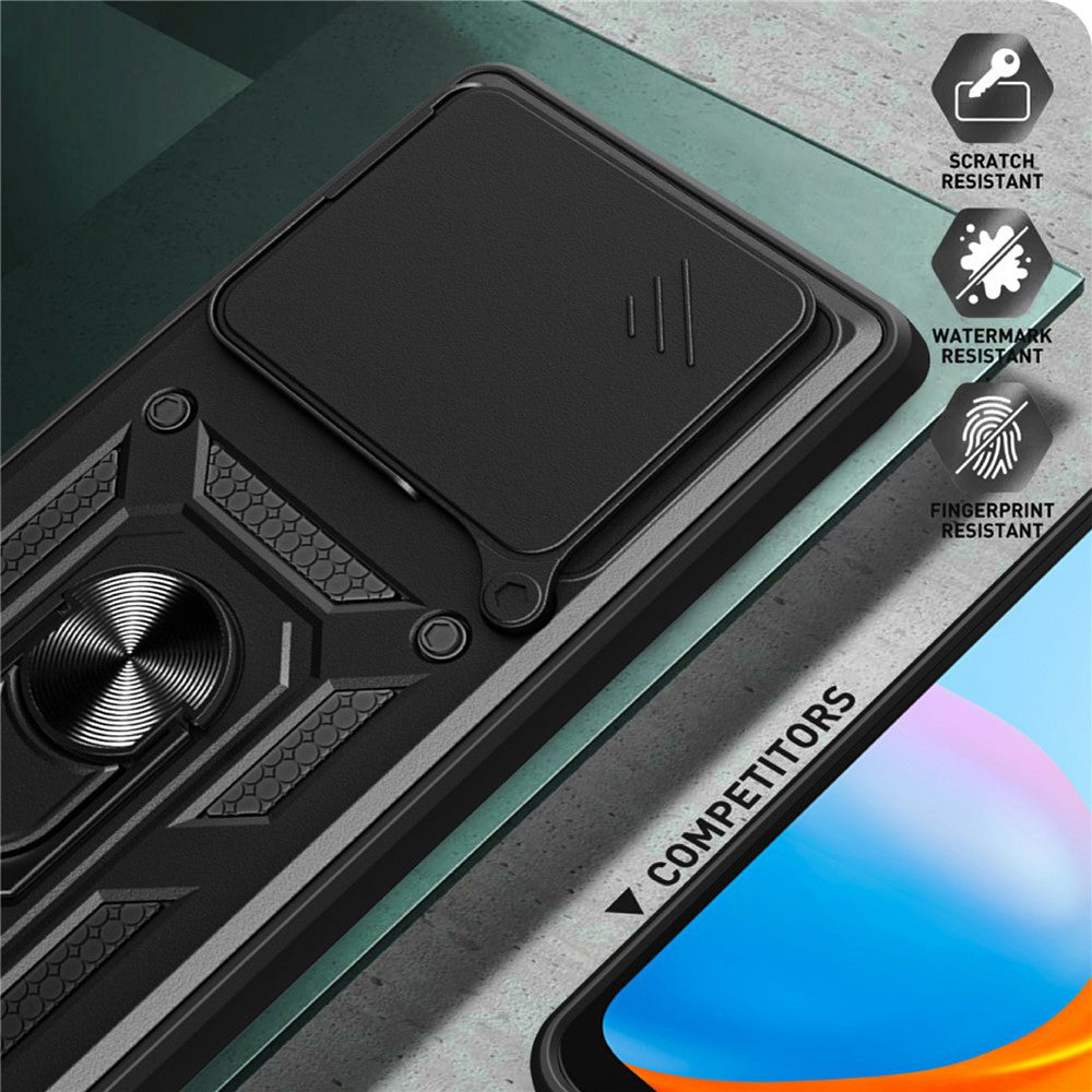 Deksel for Xiaomi Redmi Note 15 Pro 5G, Techsuit, CamShield, Svart