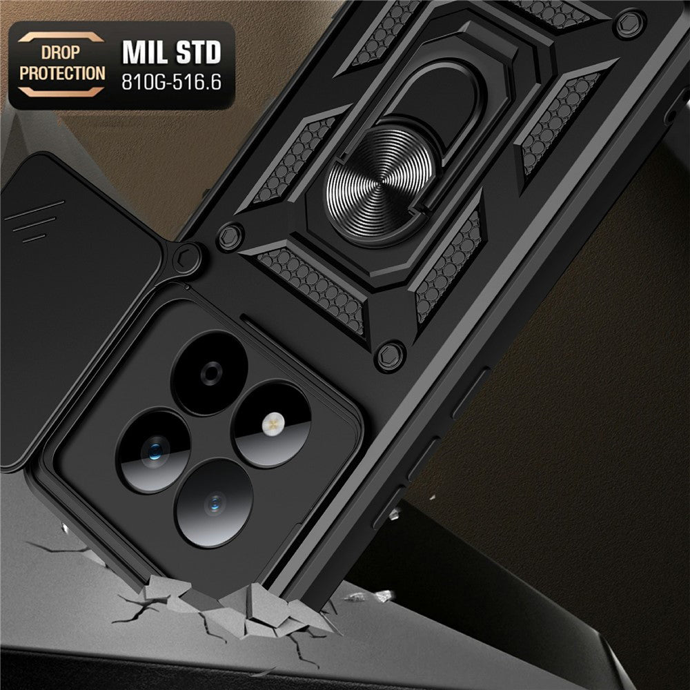 Deksel for Xiaomi Redmi Note 15 Pro 5G, Techsuit, CamShield, Svart