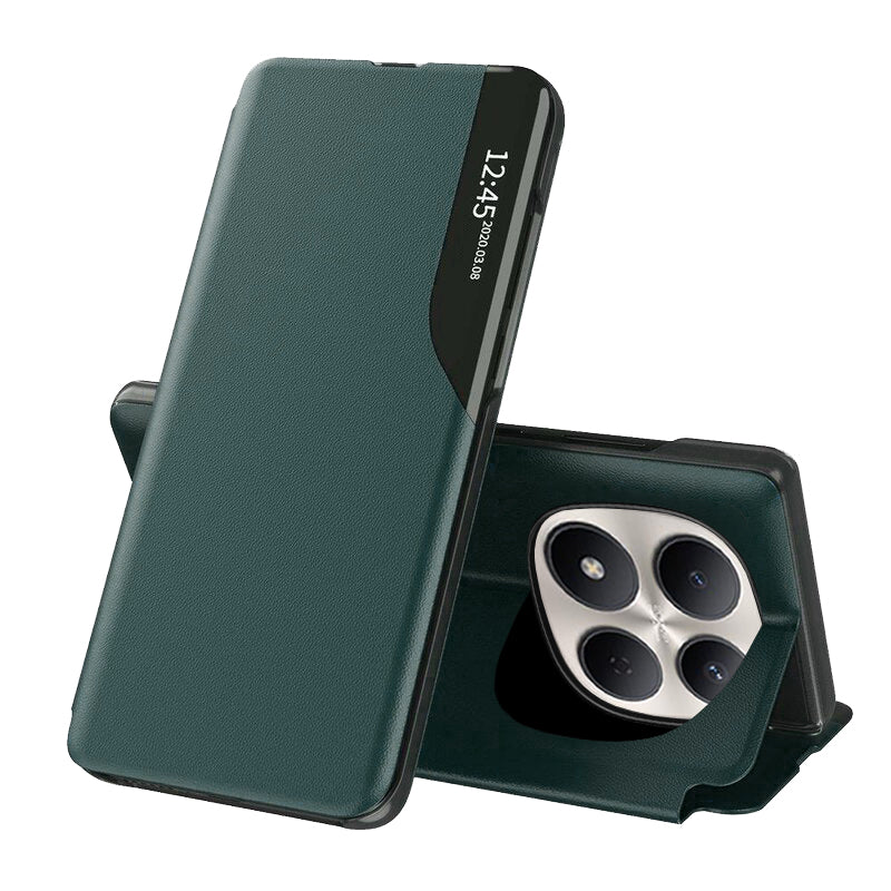 Deksel for Xiaomi Redmi Note 15 Pro 5G, Techsuit, eFold, Mørkegrønn