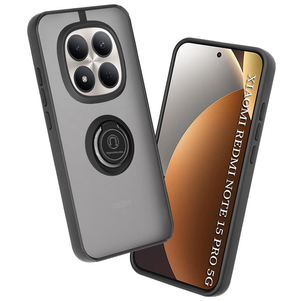 Deksel for Xiaomi Redmi Note 15 Pro 5G, Techsuit, Glinth, Svart