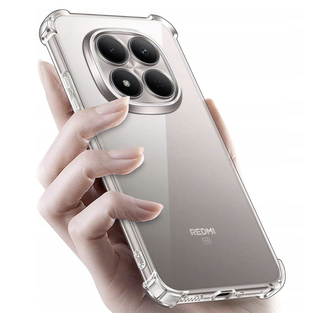 Deksel for Xiaomi Redmi Note 15 Pro 5G, Techsuit, Shockproof Clear, Gjennomsiktig