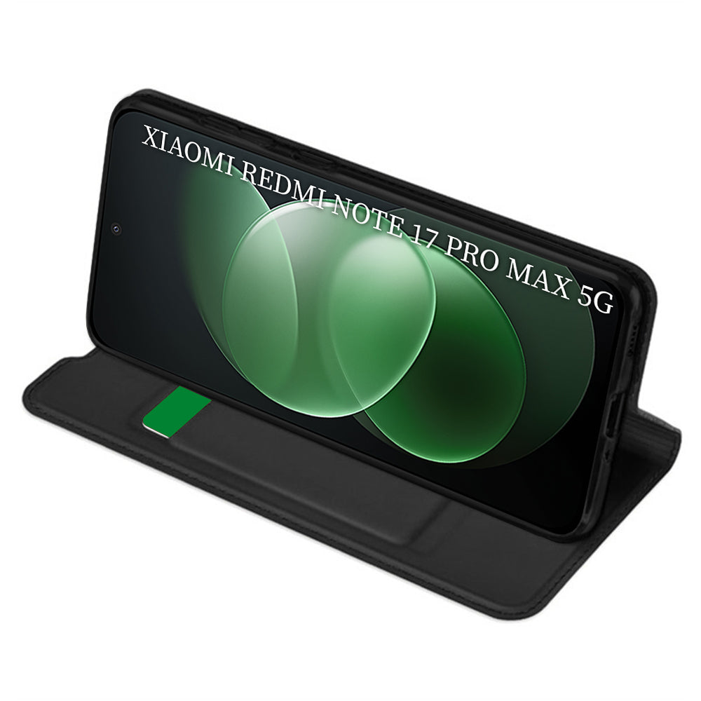 Deksel til Xiaomi Redmi Note 17 Pro Max, Techsuit, Magskin Book, Svart