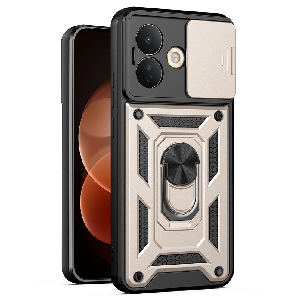 Deksel til Xiaomi Redmi Note 17 Pro, Techsuit, CamShield, gullfarget