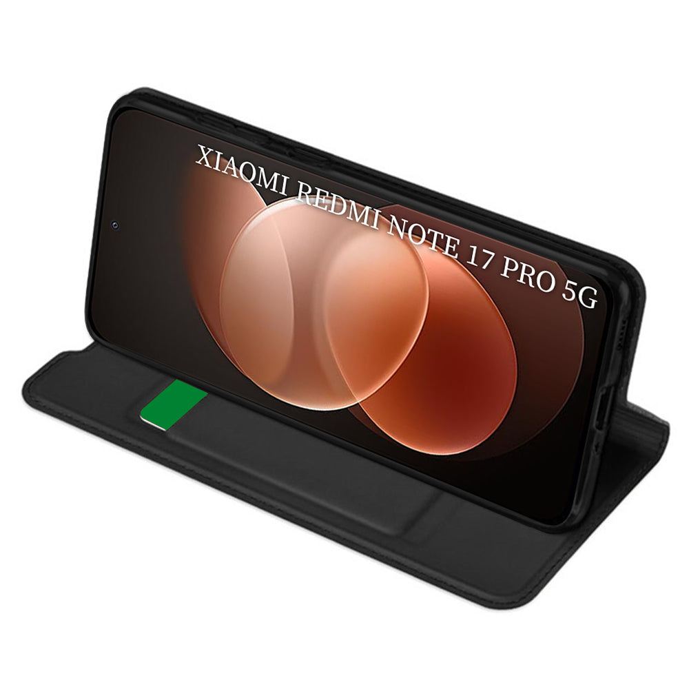Deksel til Xiaomi Redmi Note 17 Pro, Techsuit, Magskin Book, Svart