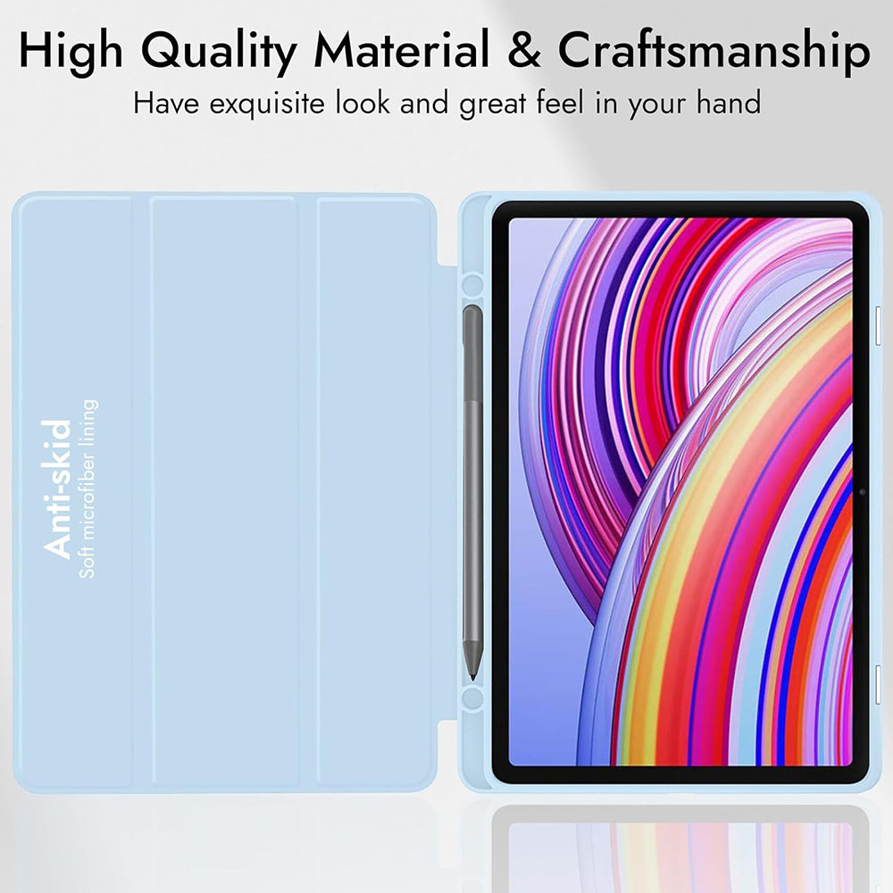 Deksel for Xiaomi Redmi Pad 2 Pro, Techsuit, Flex Trifold, Matcha Grønn