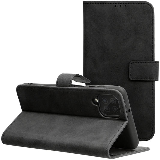 Etui til Samsung Galaxy A12 Nacho A127 / M12 M127 / A12 A125, Forcell, Tender Book, Svart