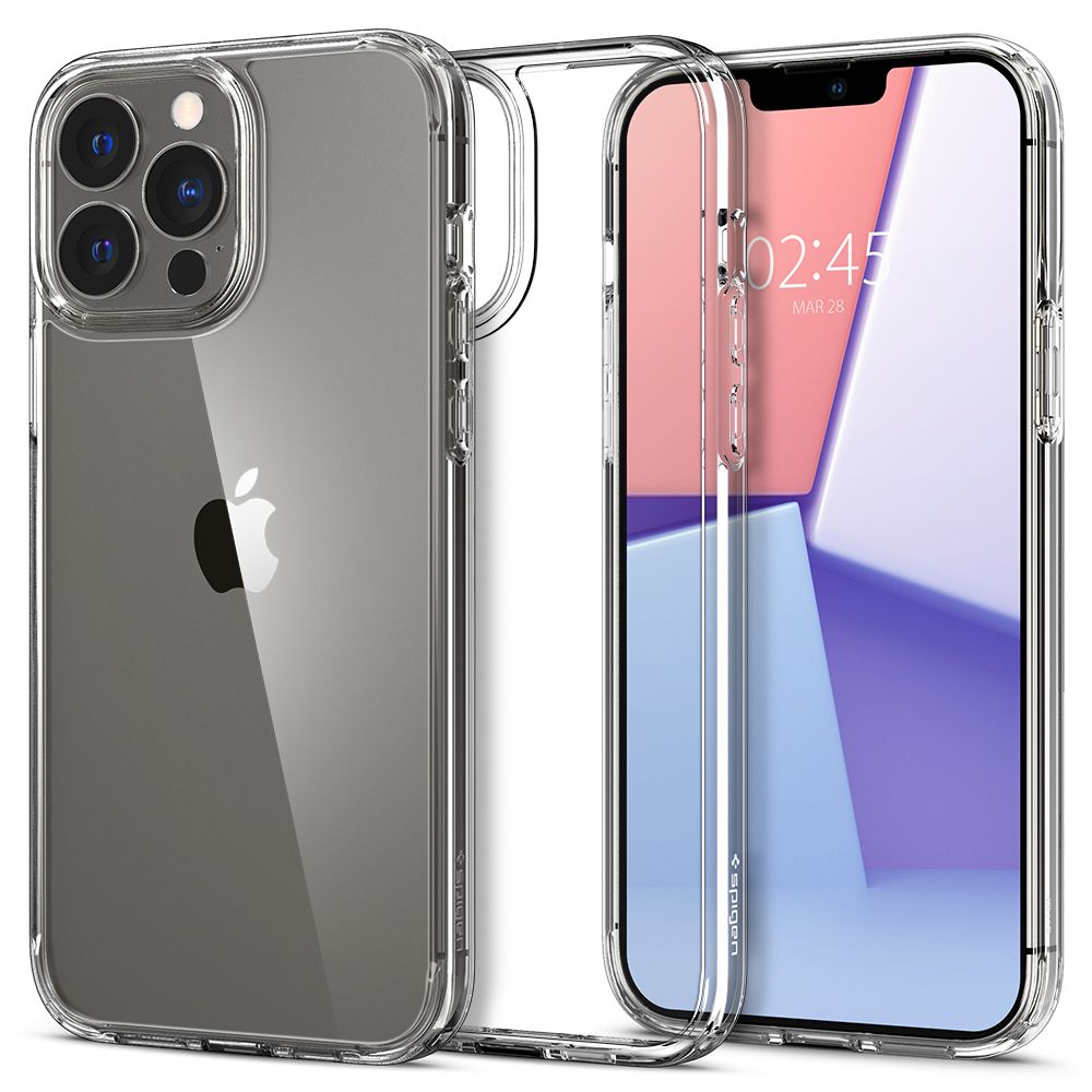 Deksel for Apple iPhone 13 Pro Max, Spigen, Ultra Hybrid, Gjennomsiktig SPN1759CL