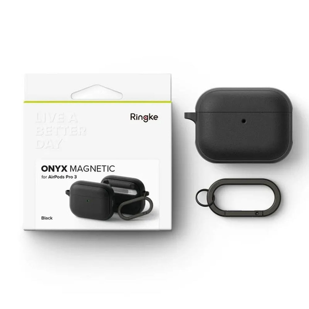 Ringke Onyx Magnetic deksel for Apple AirPods Pro 3, Svart
