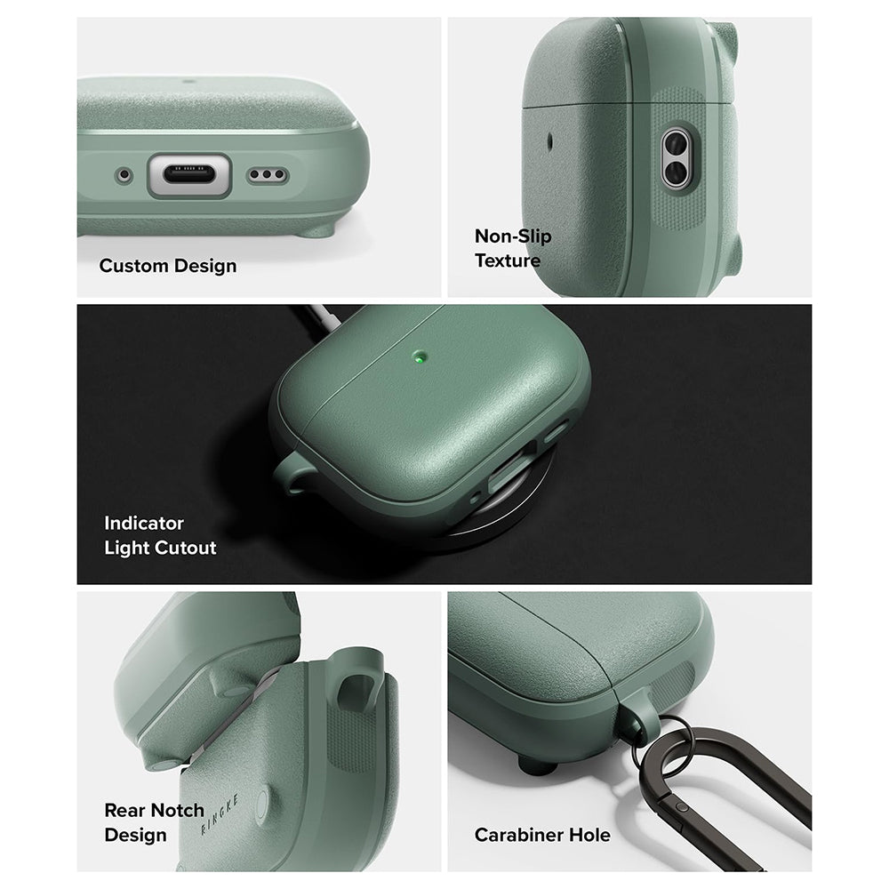 Ringke Onyx Magnetic-etui for Apple AirPods Pro 3, Grønn