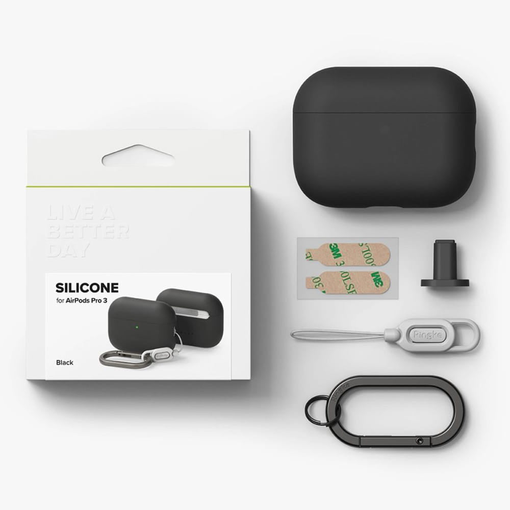 Ringke-deksel for Apple AirPods Pro 3, Svart
