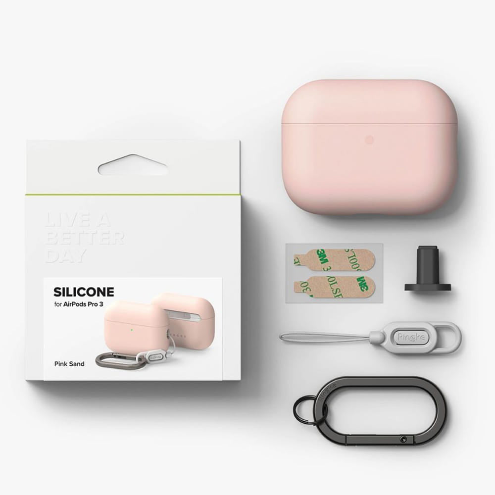 Ringke-deksel for Apple AirPods Pro 3, Rosa
