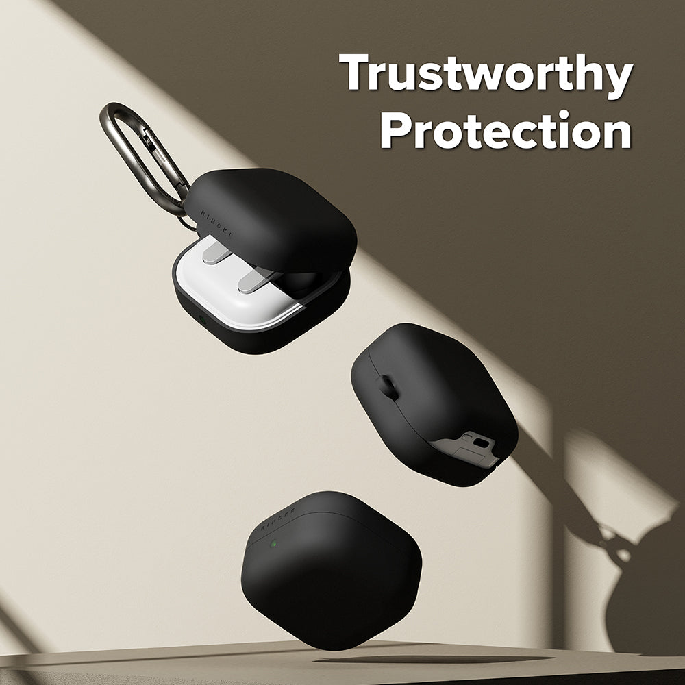 Ringke-etui for Samsung Galaxy Buds4 / Buds4 Pro, Svart