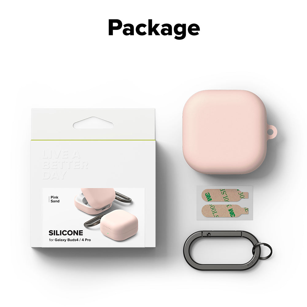 Ringke-etui for Samsung Galaxy Buds4 / Buds4 Pro, Rosa
