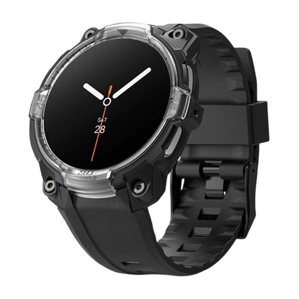 Ringke Rugged Gear deksel for Samsung Galaxy Watch8 Classic, Svart Gjennomsiktig