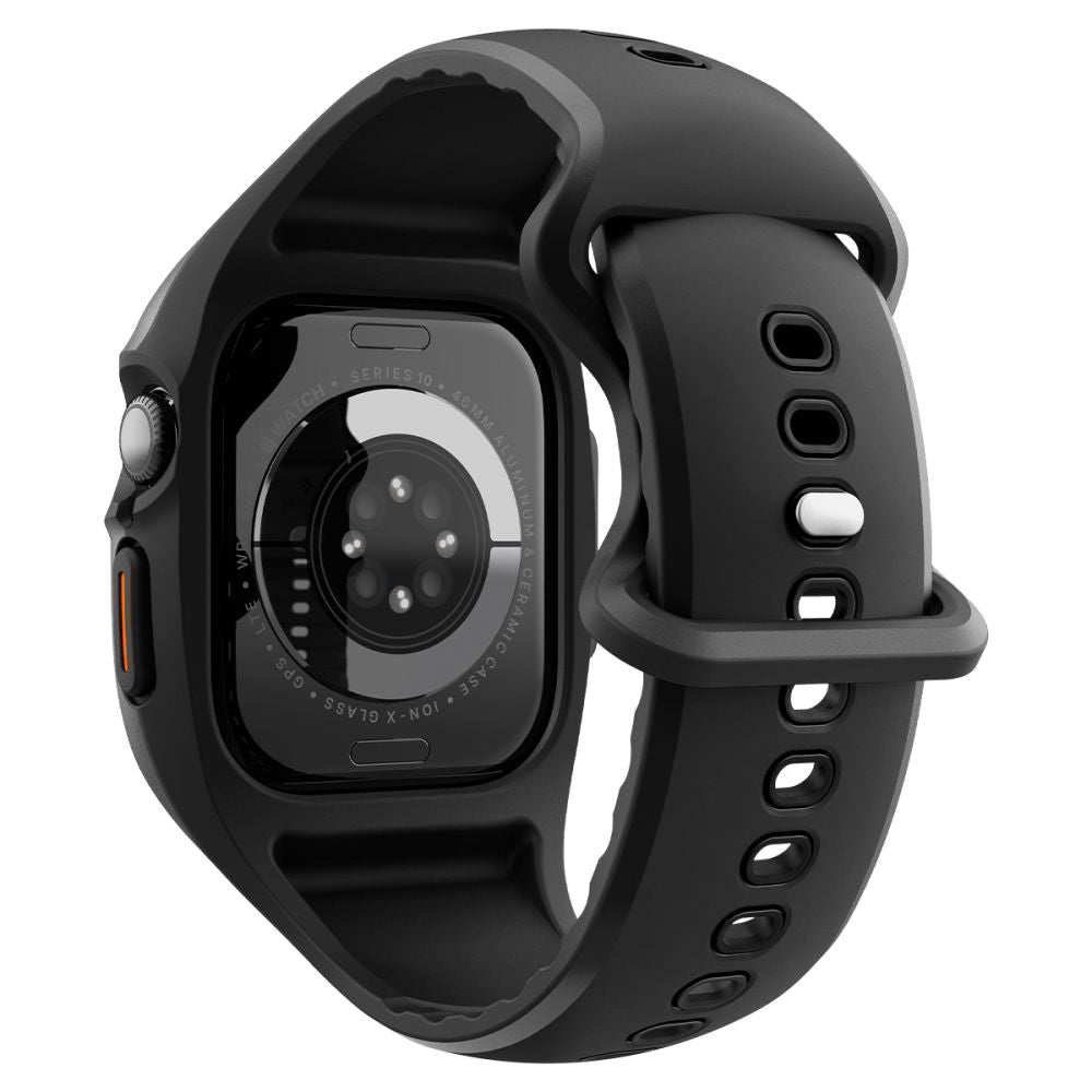 Spigen Liquid Air Pro deksel for Apple Watch Series 10 / 11 46mm, Matt Svart ACS09317