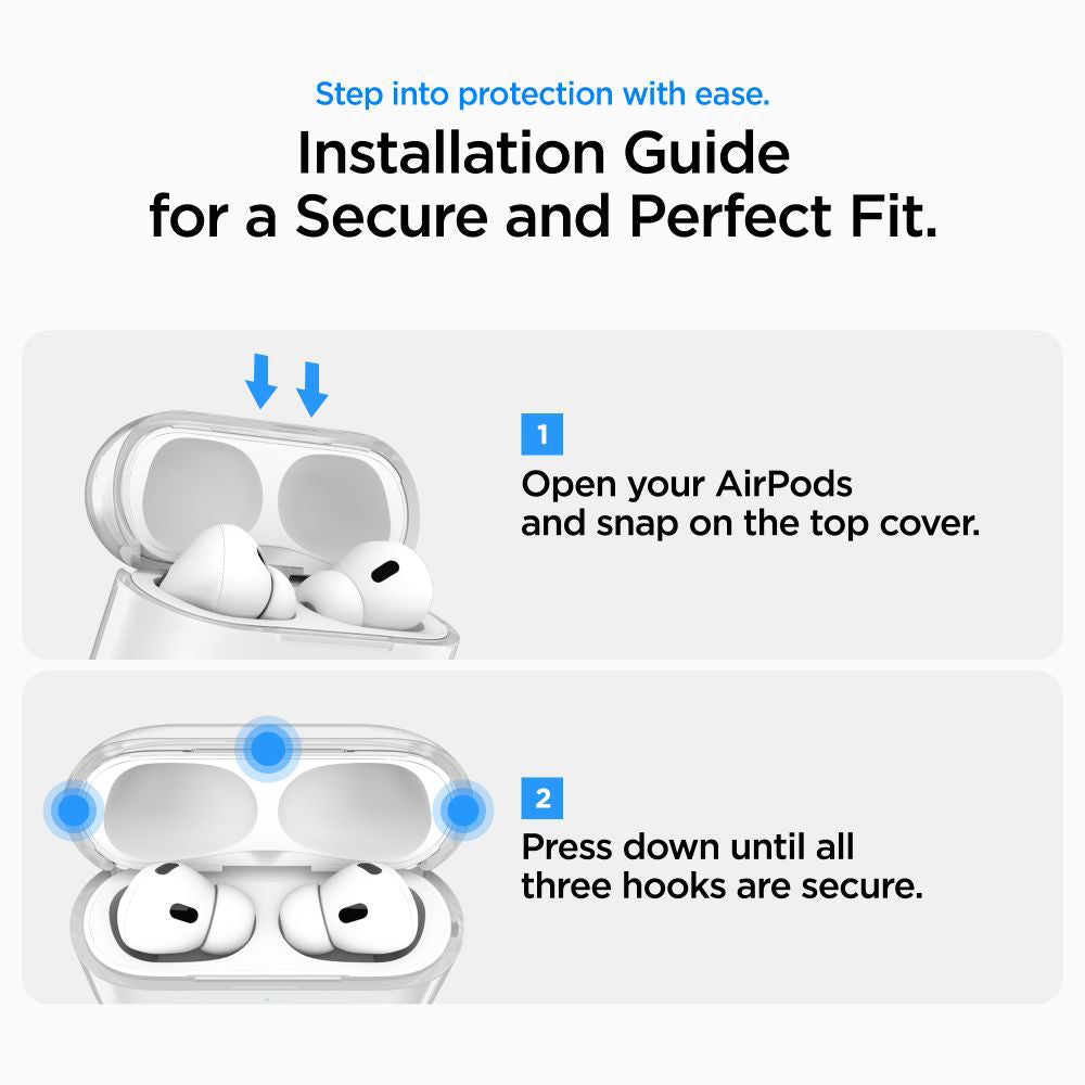 Spigen Liquid Crystal deksel for Apple AirPods Pro 3, Transparent ACS10019