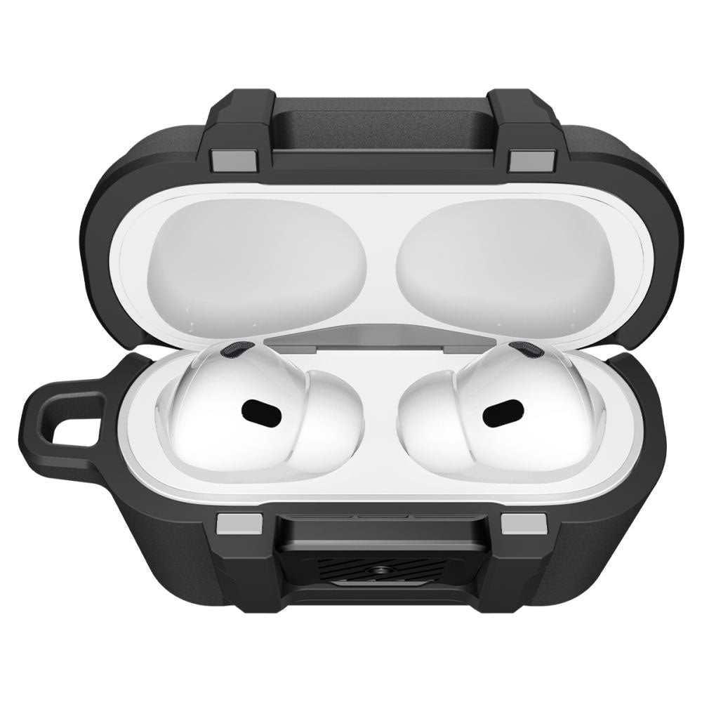 Spigen Lock Fit-deksel for Apple AirPods Pro 3, Matt Svart ACS09825