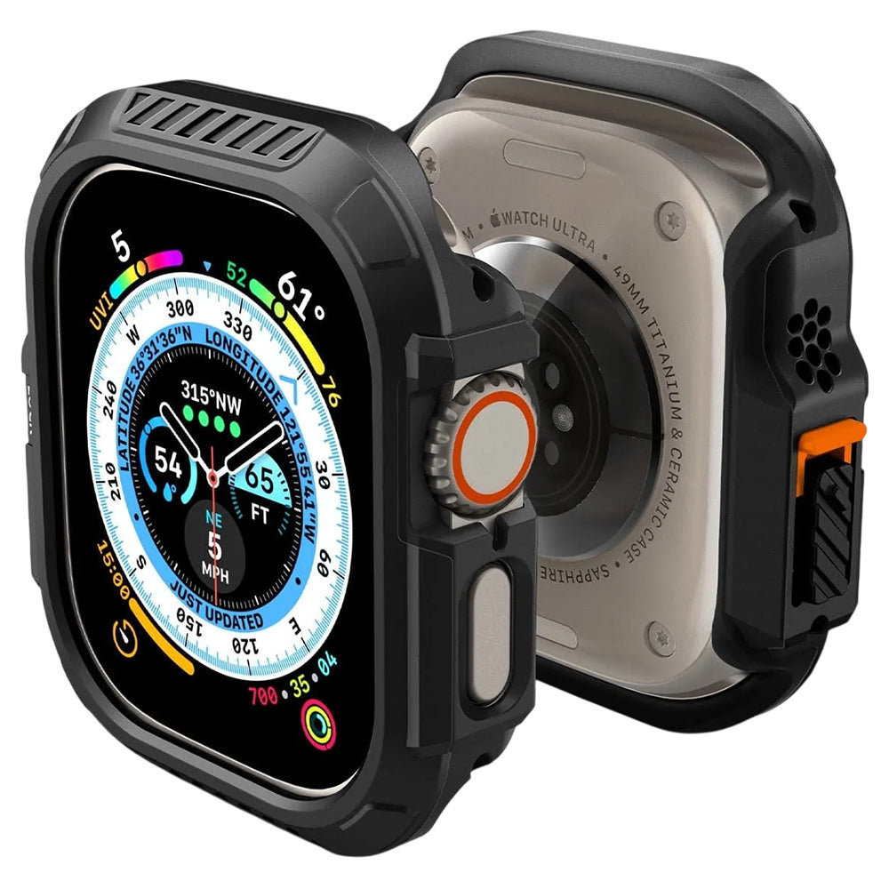 Spigen Lock Fit deksel for Apple Watch Ultra Series, Matt svart ACS06208