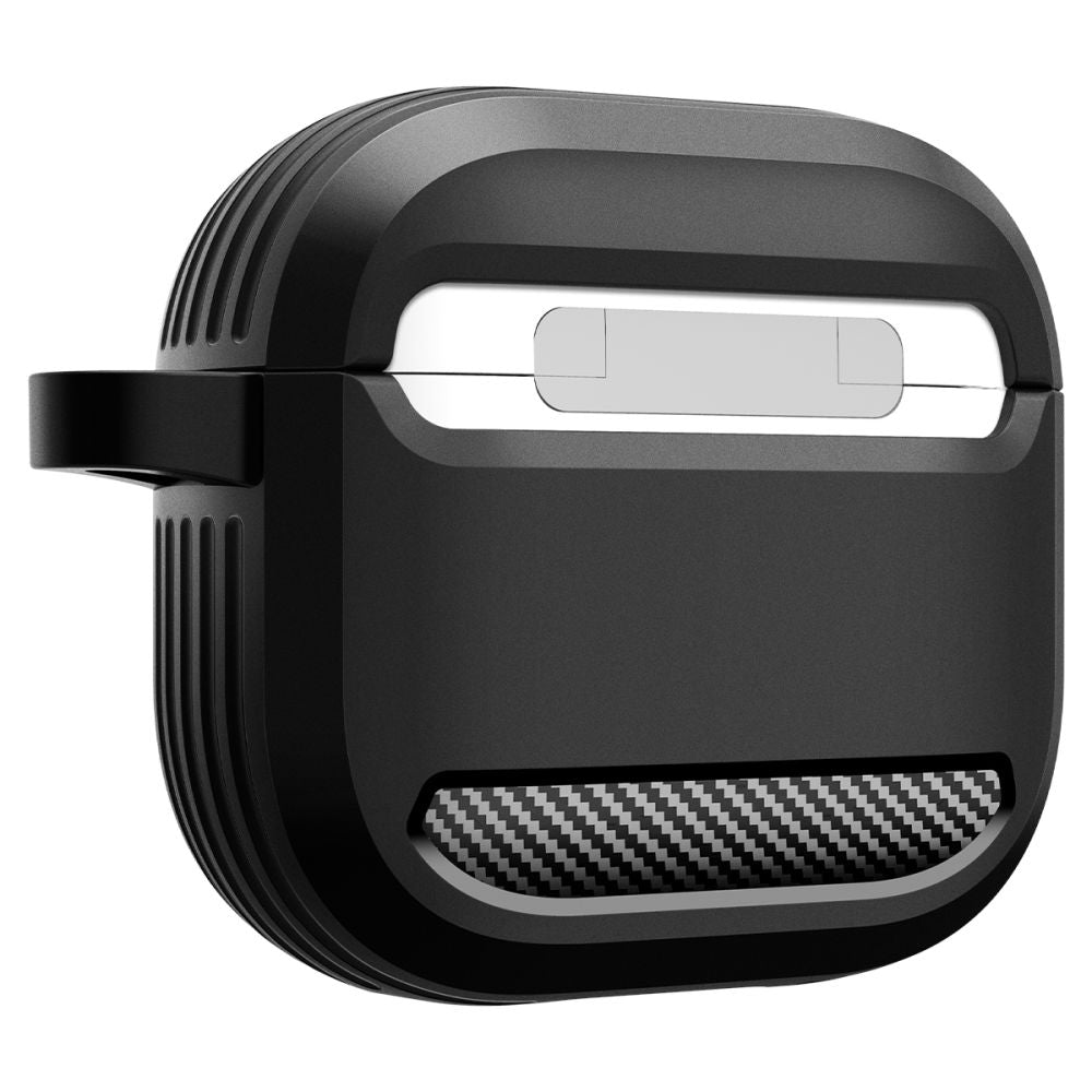 Spigen Rugged Armor deksel for Apple AirPods 4, Matt Svart