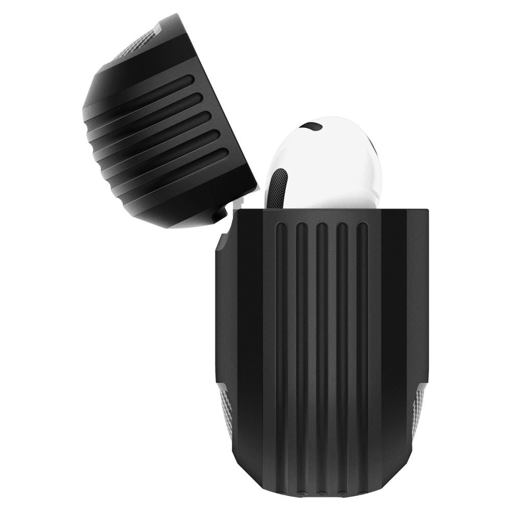 Spigen Rugged Armor deksel for Apple AirPods 4, Matt Svart