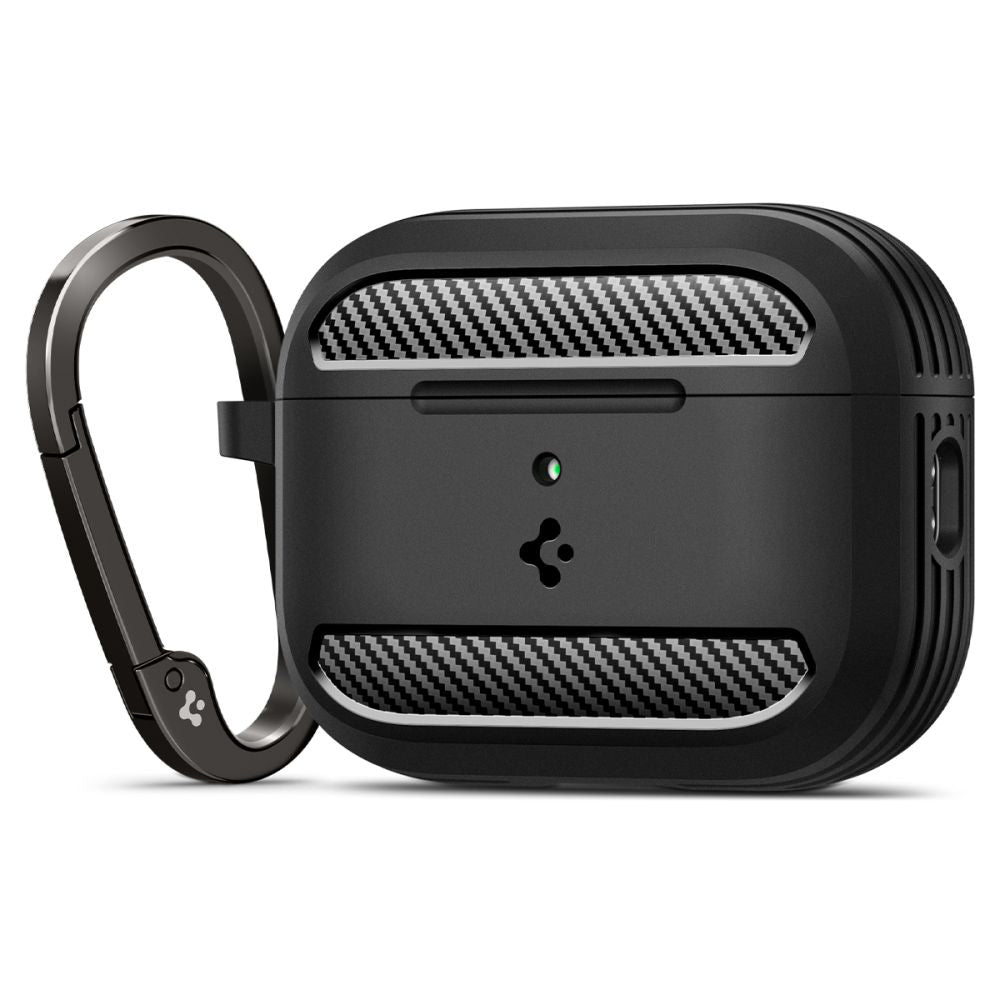 Spigen Rugged Armor deksel for Apple AirPods Pro 3, Matt Svart ACS09822