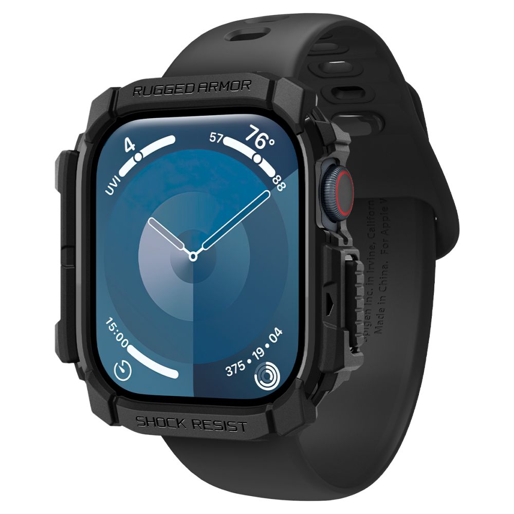 Spigen Rugged Armor deksel for Apple Watch Series 10 / 11 42mm, Svart ACS08585