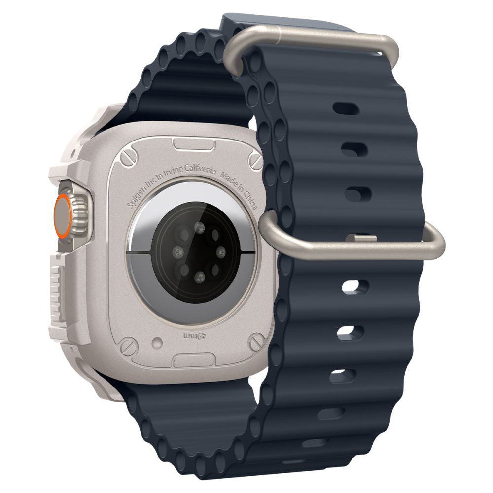 Spigen Rugged Armor deksel for Apple Watch Ultra Series, Beige ACS07381