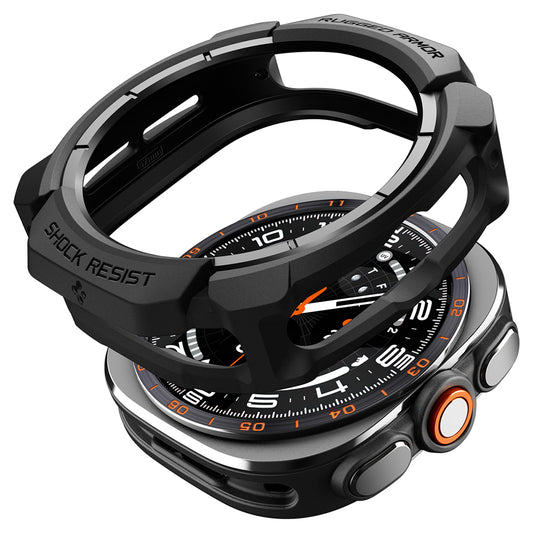 Spigen Rugged Armor deksel for Samsung Galaxy Watch Ultra2, matt svart ACS11611