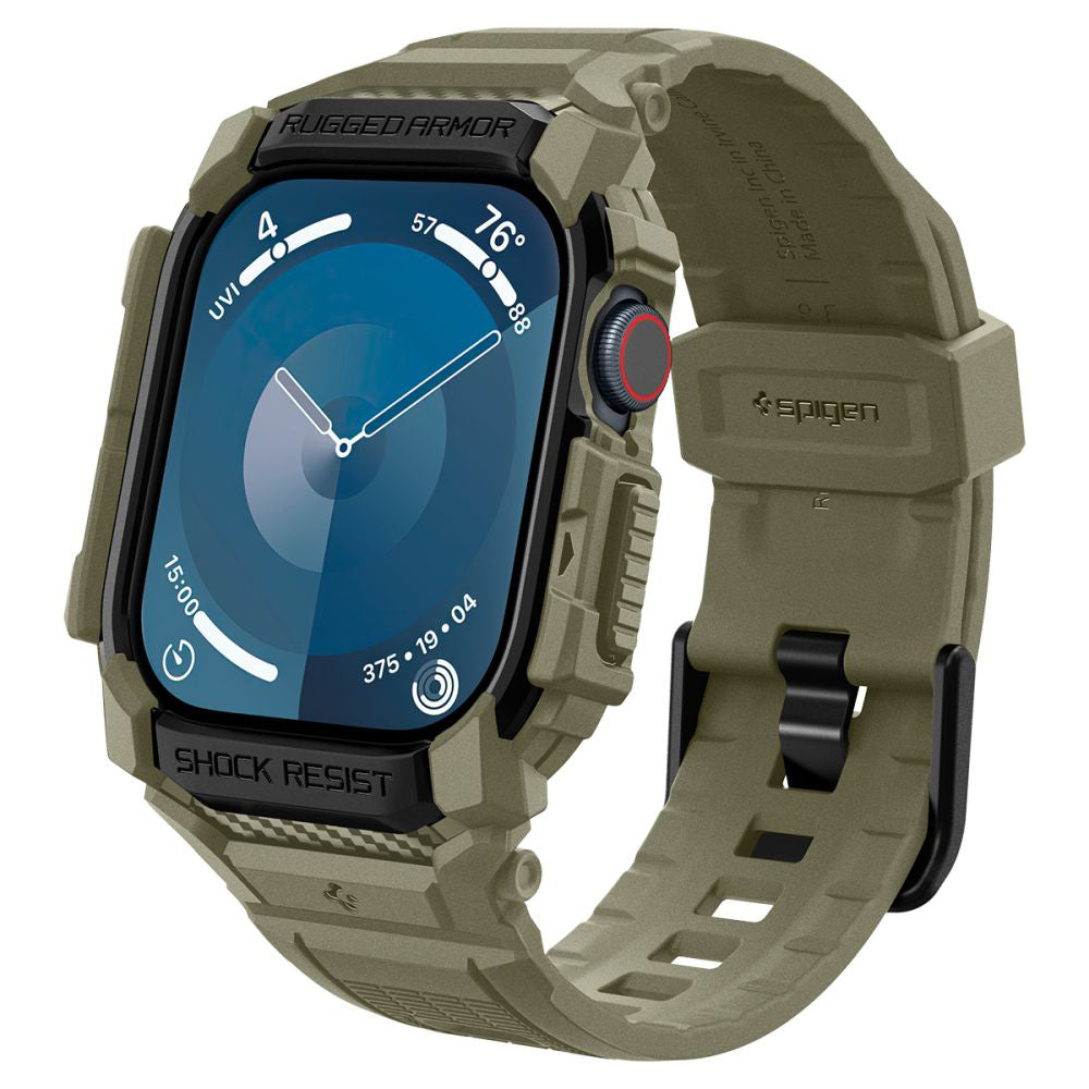 Spigen Rugged Armor Pro deksel for Apple Watch Series 10 46mm, Khaki ACS08608